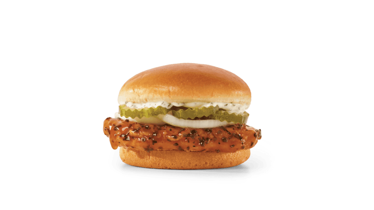 Spicy Korean BBQ Chicken Sandwich (Cals: 480)