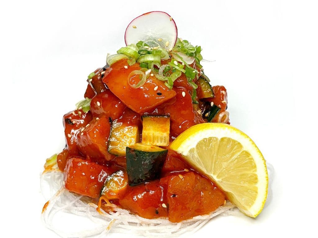 Spicy Tuna & Salmon Sashimi
