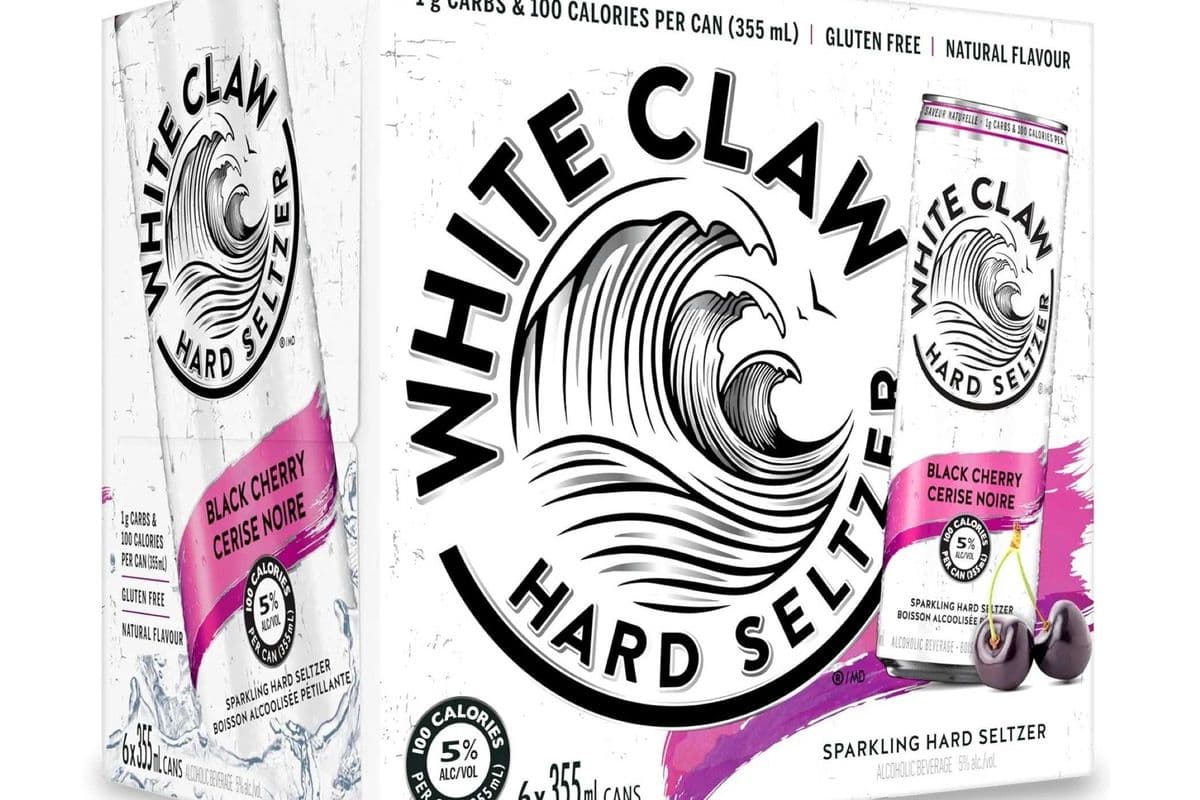 White Claw Cherry, 6pk-355ml Beer (5% ABV) 6 ct (1 x 355 ML)