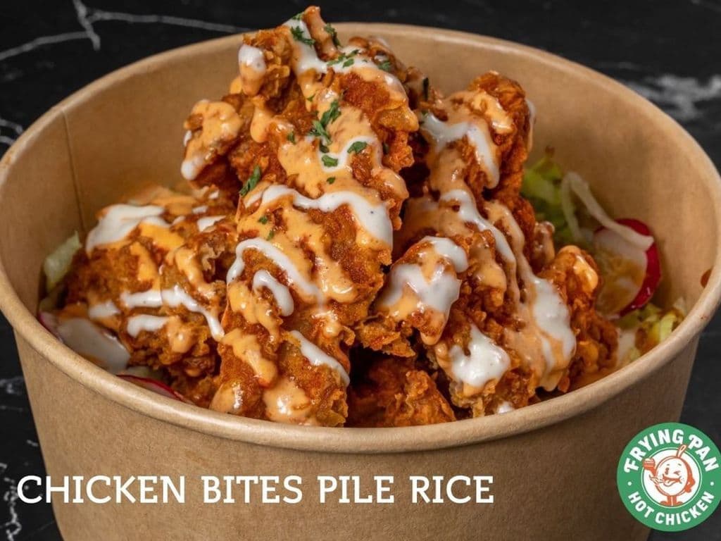CHICKEN BITES PILE RICE