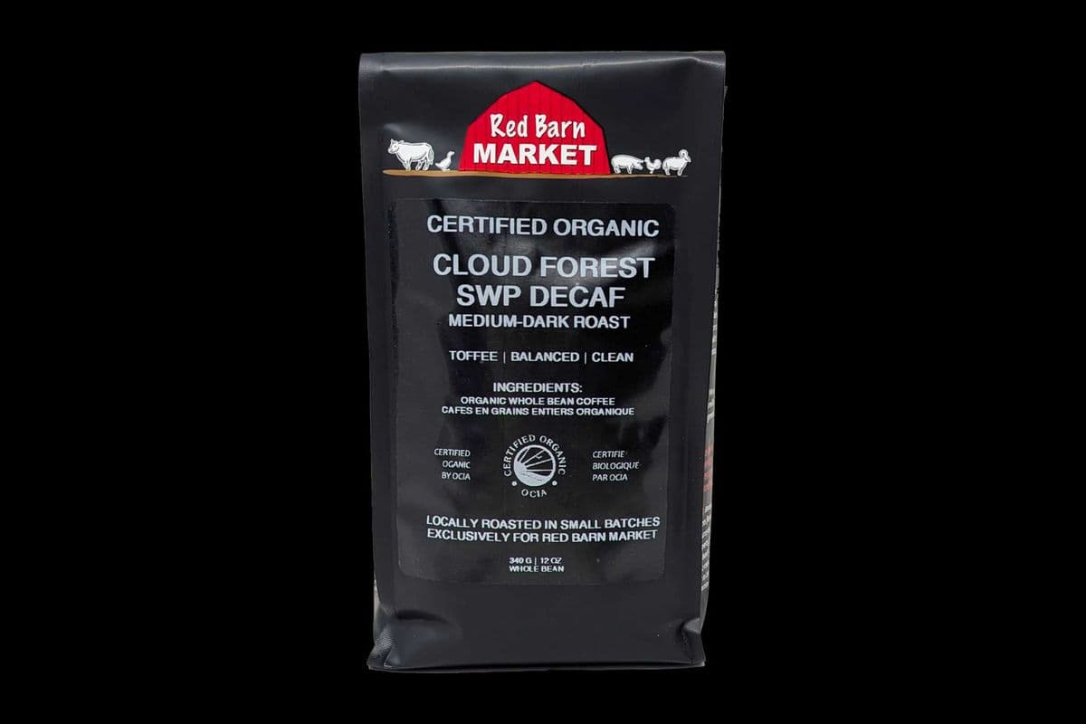 Red Barn Coffee - Cloud Forest Decaf Beans (340G)