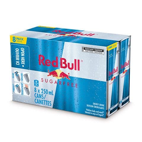 Red Bull Energy Drink, Sugarfree - 250 ml (8 pack) (was $30.32)