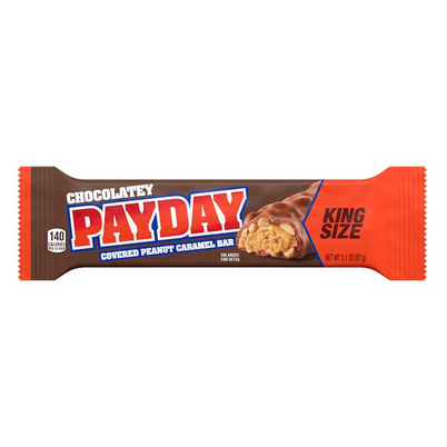 Payday Peanut Caramel Bar King Size - USA (3.4 oz)