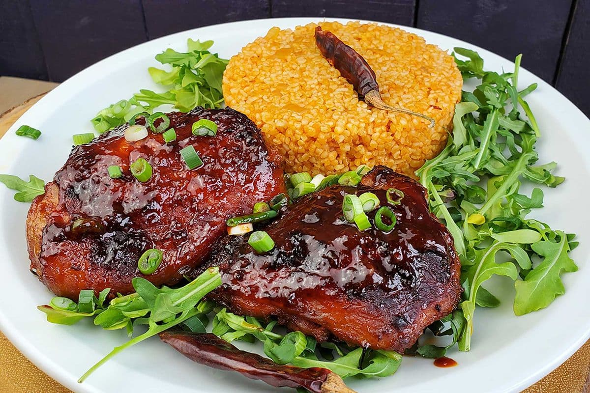 Spicy Grape Molasses Chicken