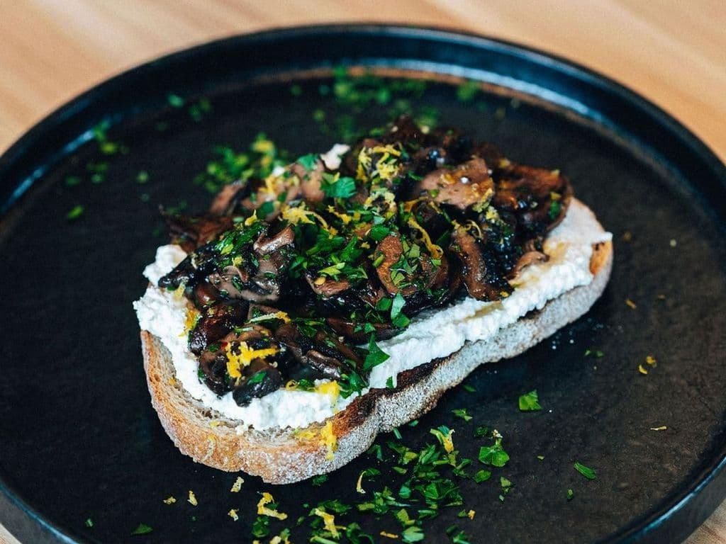 Mushroom & Ricotta Toast