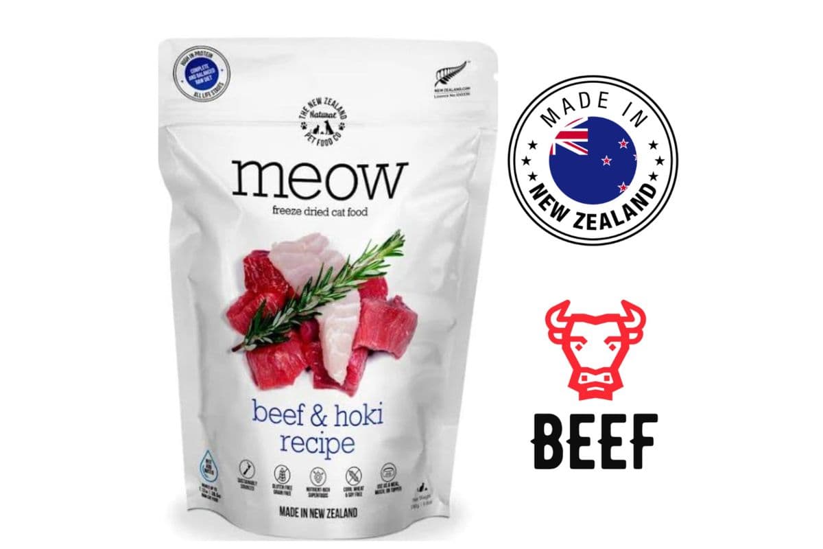 NZPF Meow - Beef & Hoki Freeze Dried Cat Treats (50 g)