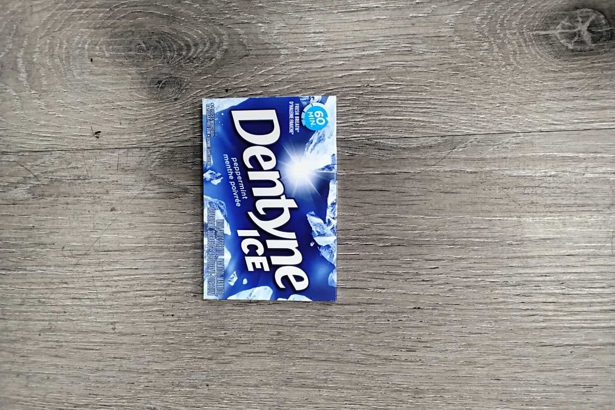 Dentyne ice peppermint gum (12 pieces )