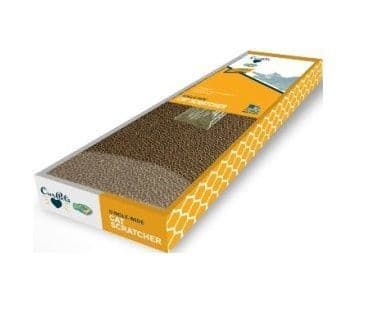 Cosmic Cat Single Wide Corrugate Scratcher Straight And Narrow Cat 1pc