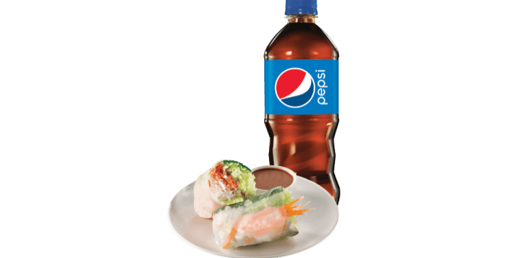 Fresh Veggie Roll & Bottled Drink Combo