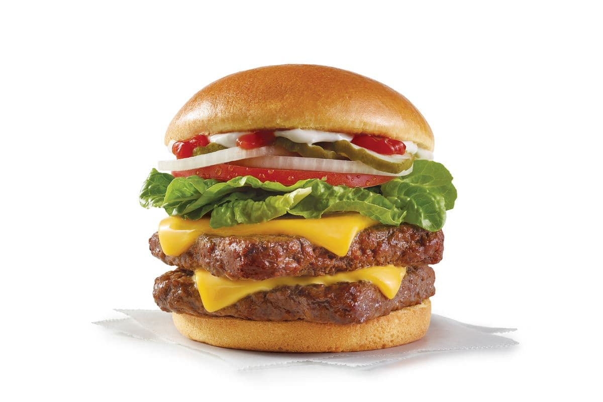 Hamburger fromage double de DaveMD / Dave's Double® with Cheese (Cals: 860)