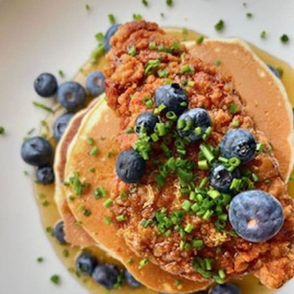 FRIED CHICKEN + PANCAKES