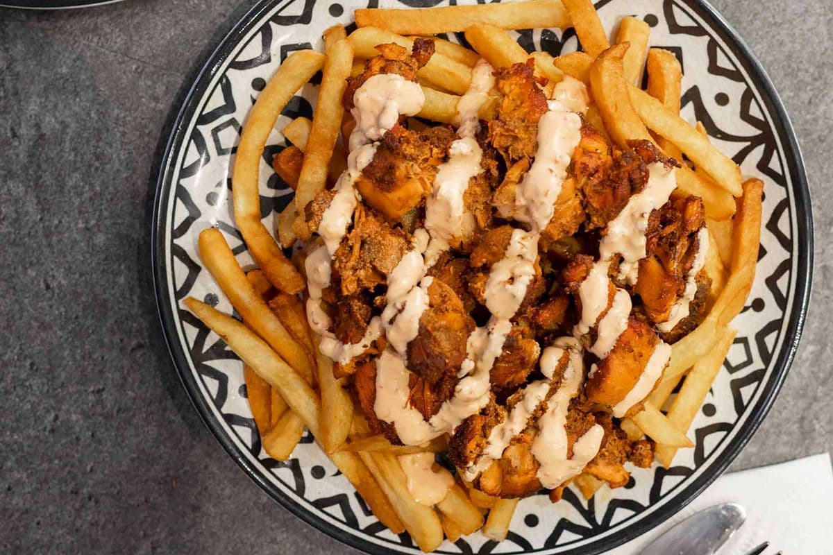 Chicken Tikka Over Fries