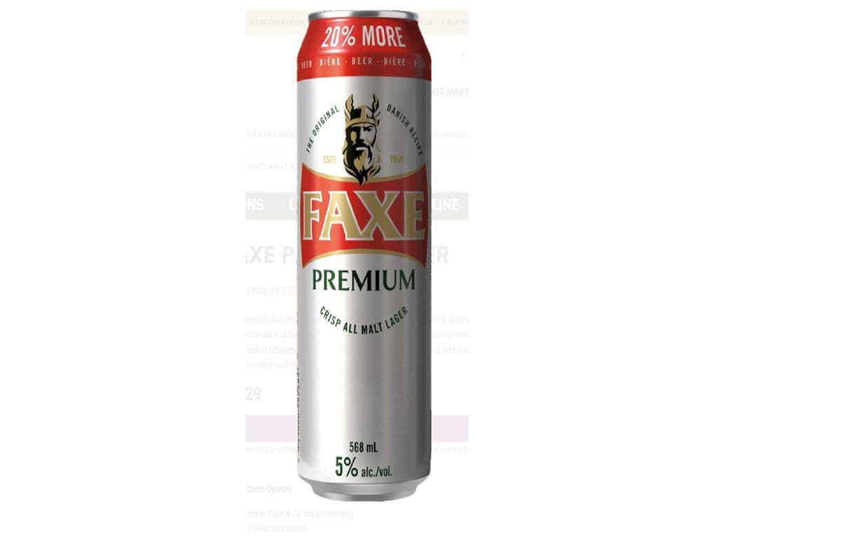 Faxe Premium Lager 5-Denmark (1 x 568 ml can)