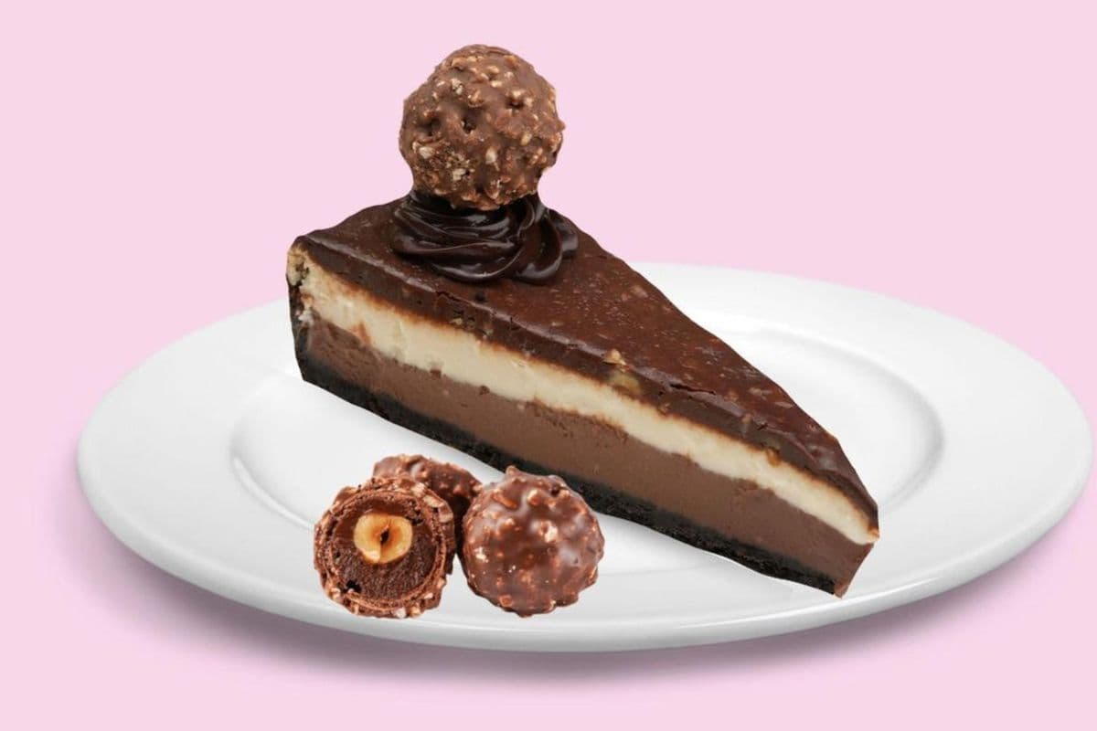 Ferroro Rocher Cheesecake Slice