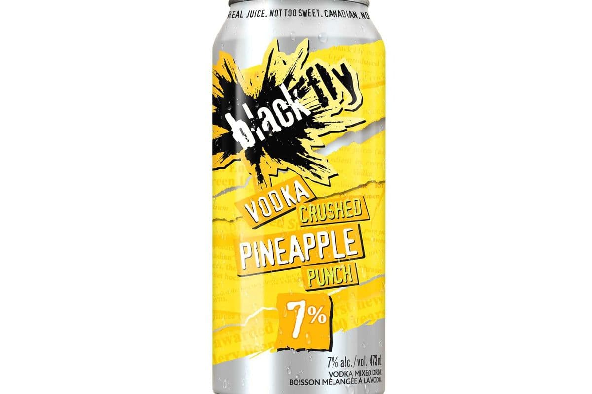 Black Fly Sour Vodka, Pineapple (473 ml) 473 ml • 7% ABV (1 x 473 ml)