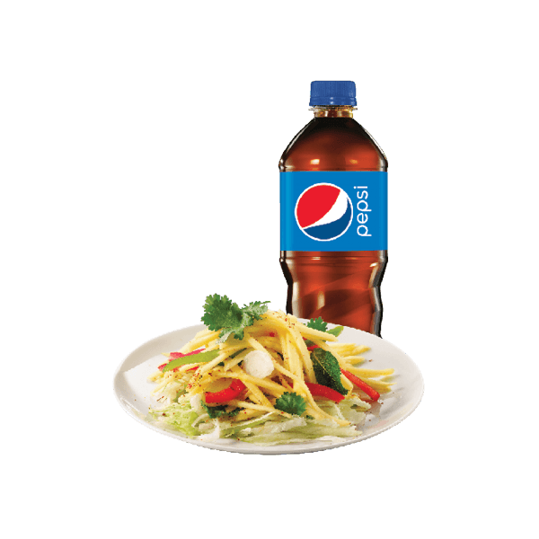 Mango Salad & Bottled Drink Combo