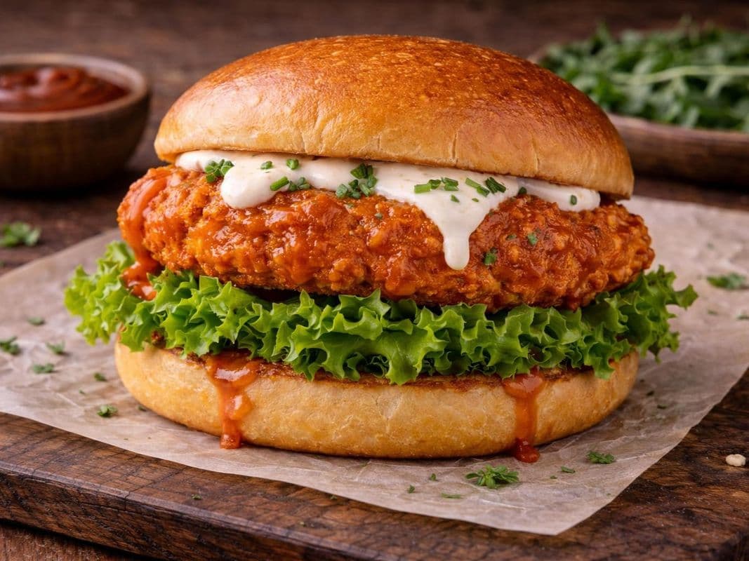 🔥 Buffalo Chick’n Burger
