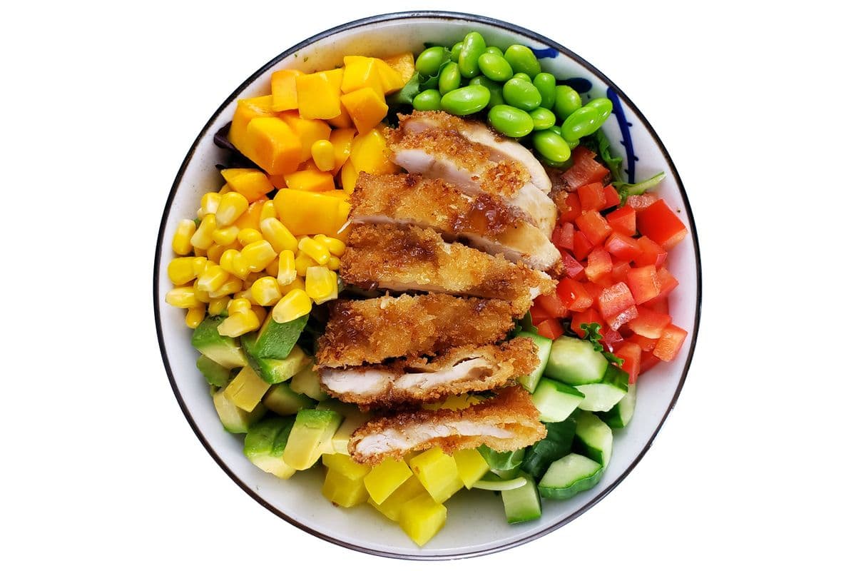 Chef Poke Poulet Katsu ║ Chicken Katsu Poke