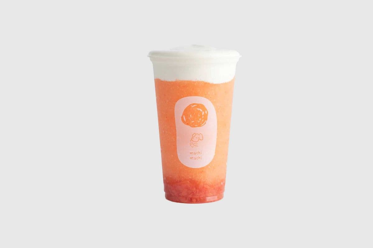 Fresh Grapefruit Slush with Cream Foam