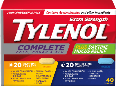 Tylenol Complete - Rhume/ Cold- Day / Night ( 40 capsules )