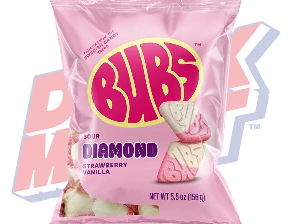 Bubs Sour Diamond Strawberry Vanilla - 5.5oz