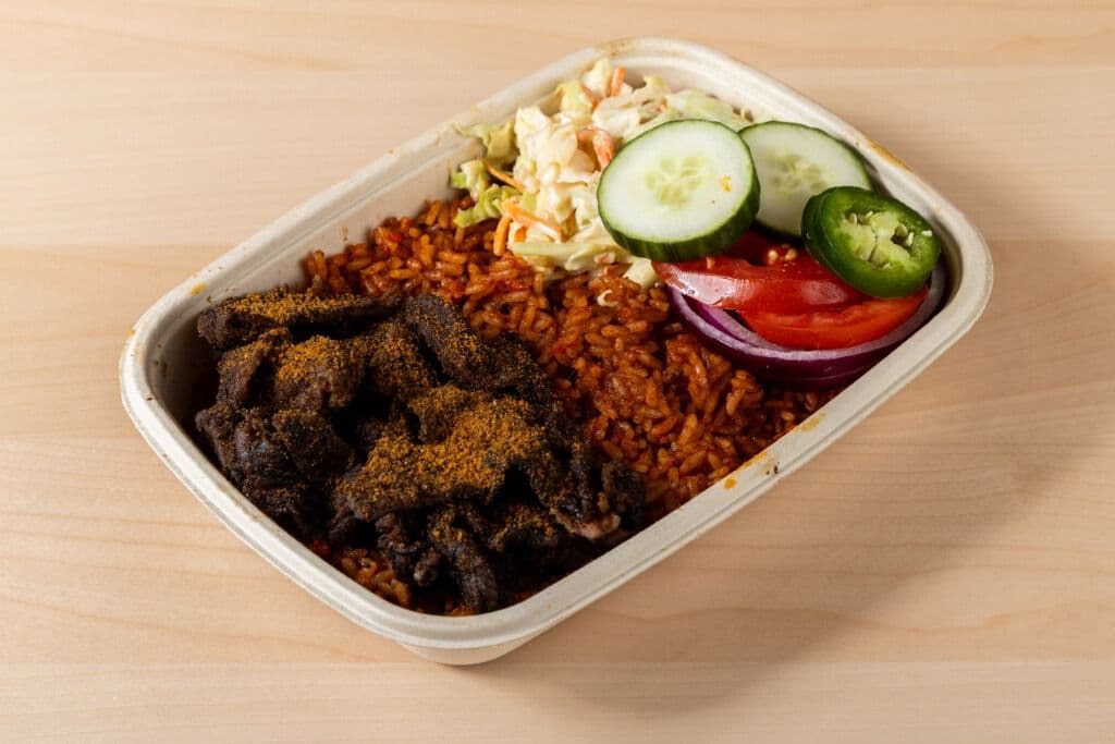 Beef Suya and Side