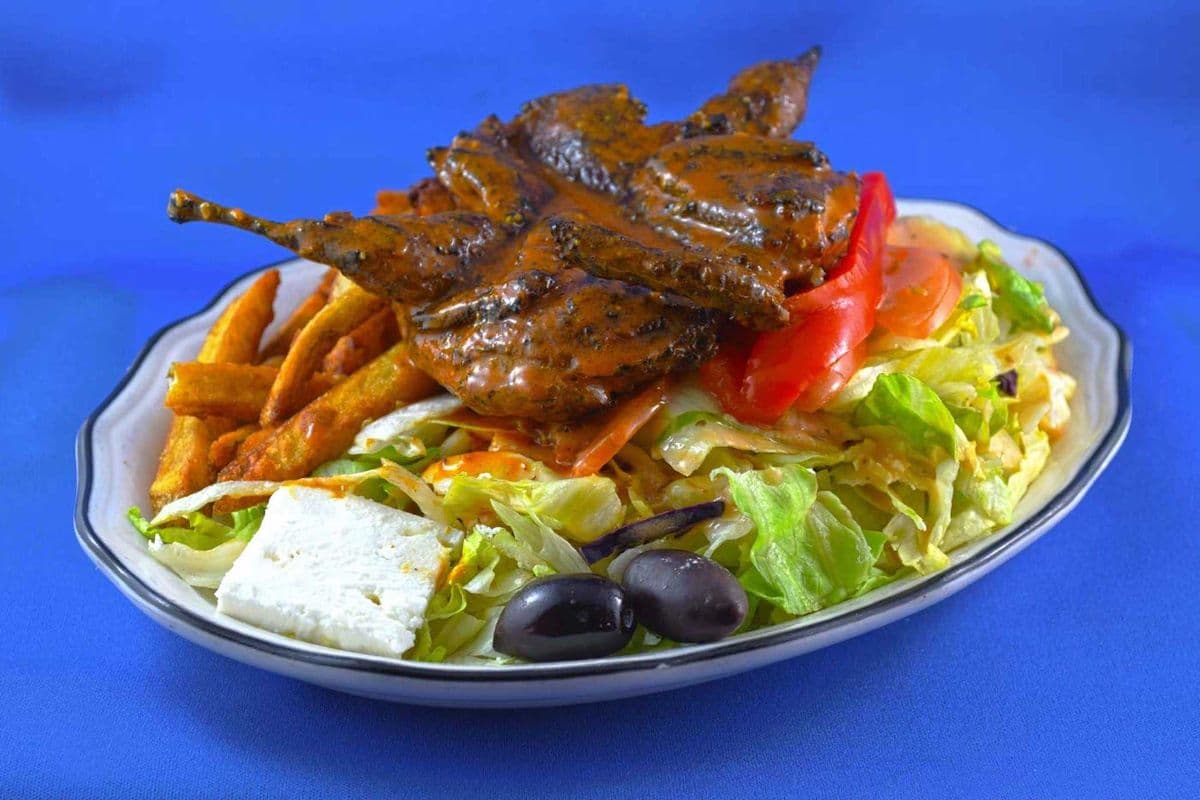 Caille au charcoal / Charcoal Grilled Quail