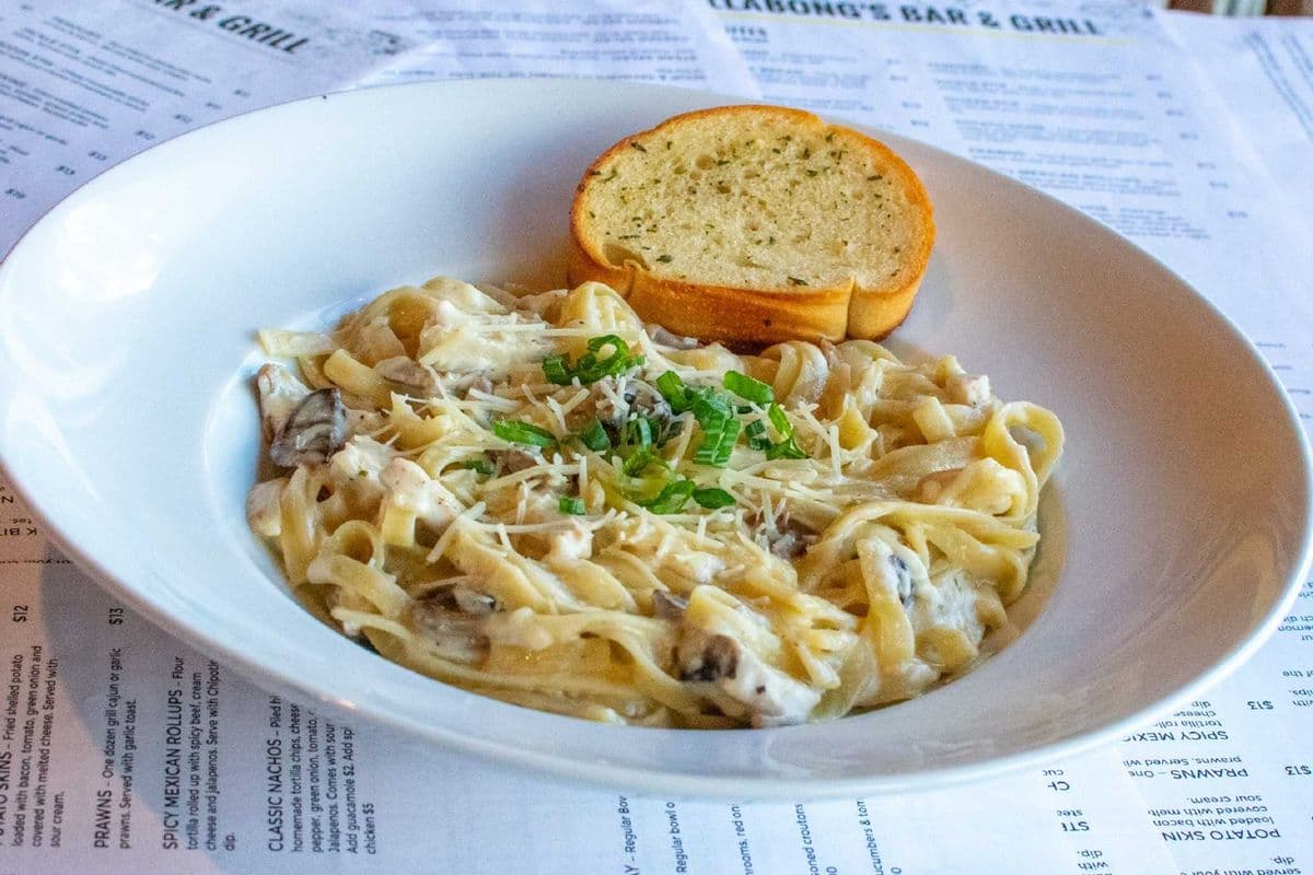 Chicken Mushroom Fettuccine Alfredo
