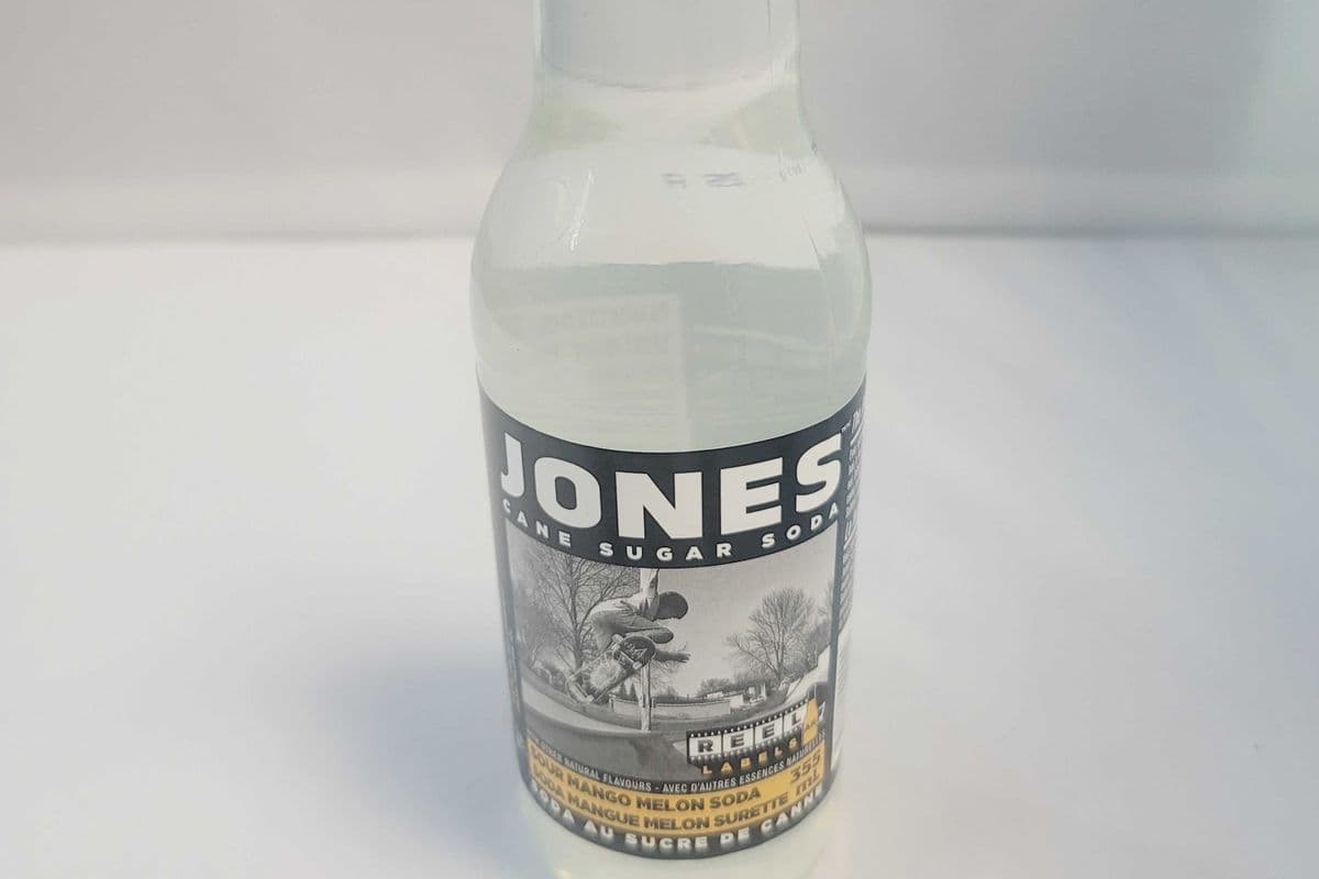 Jones Sour Mango Melon Cane Sugar Soda (355 ml)