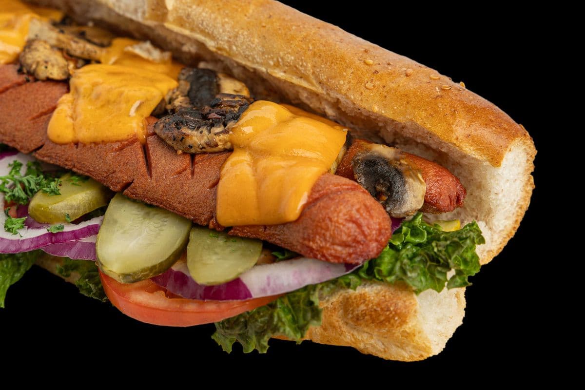 German Sausage with Mushrooms& Cheese