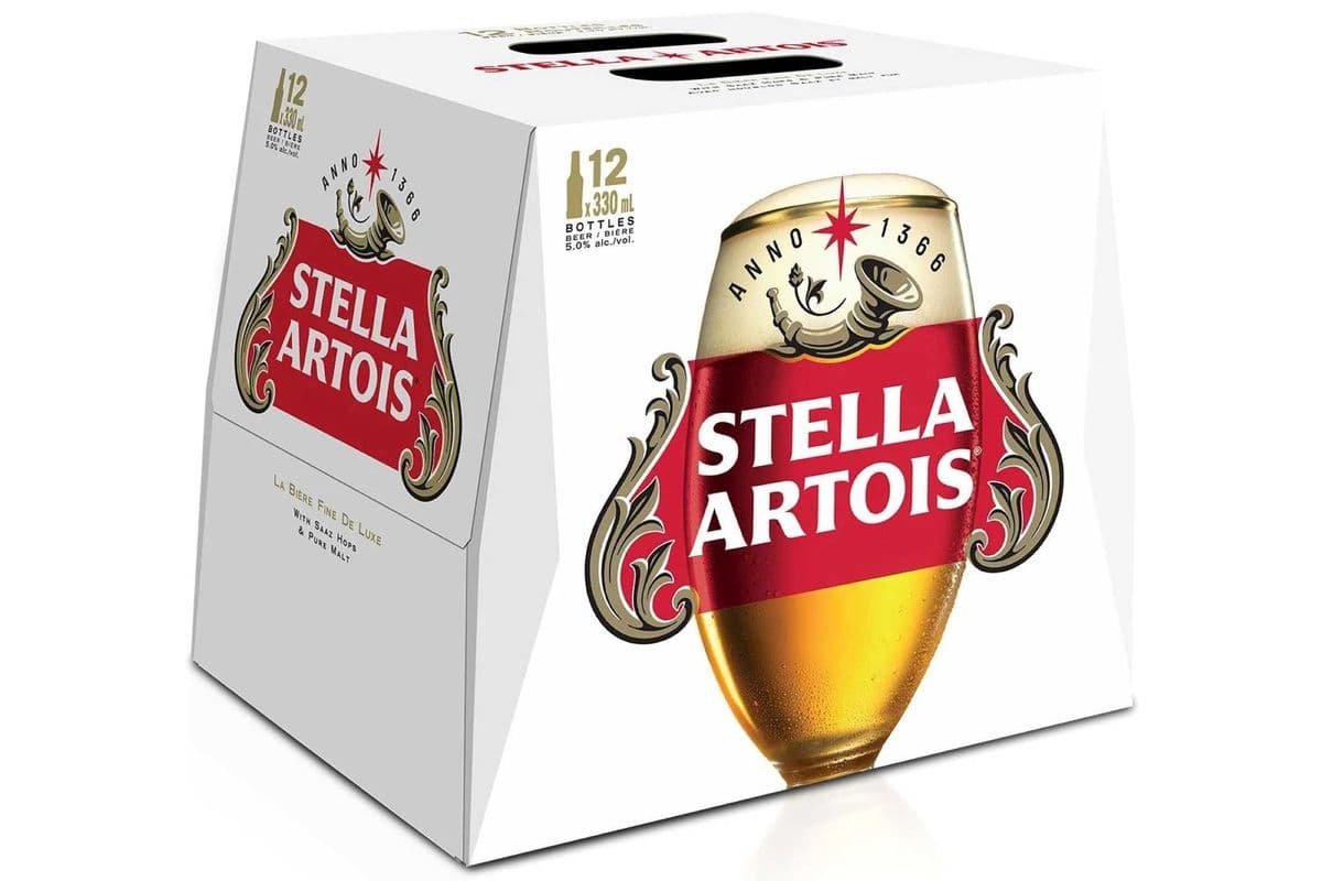 Stella, 12pk-330ml Bottles Beer (5% ABV) 12 ct (1 x 330 ML)