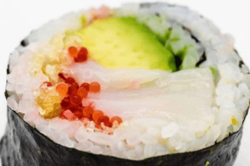 Futomaki aux pétoncles épicés