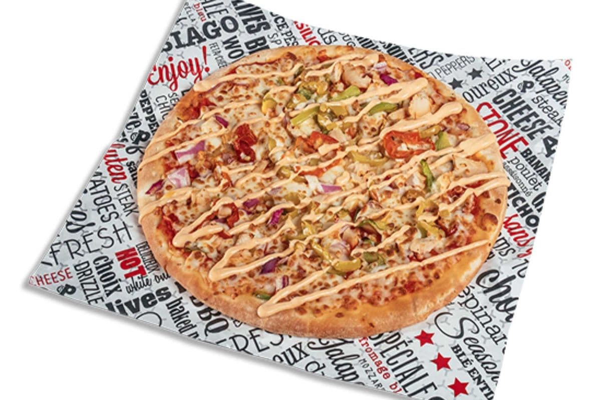 7. Pizza 14" au poulet épicé
