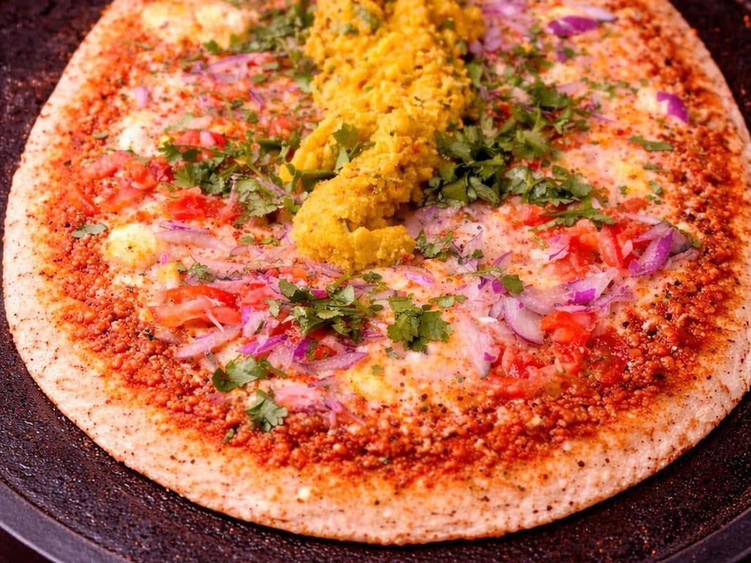 🌶Spicy Pizza Marinara Masala Dosa