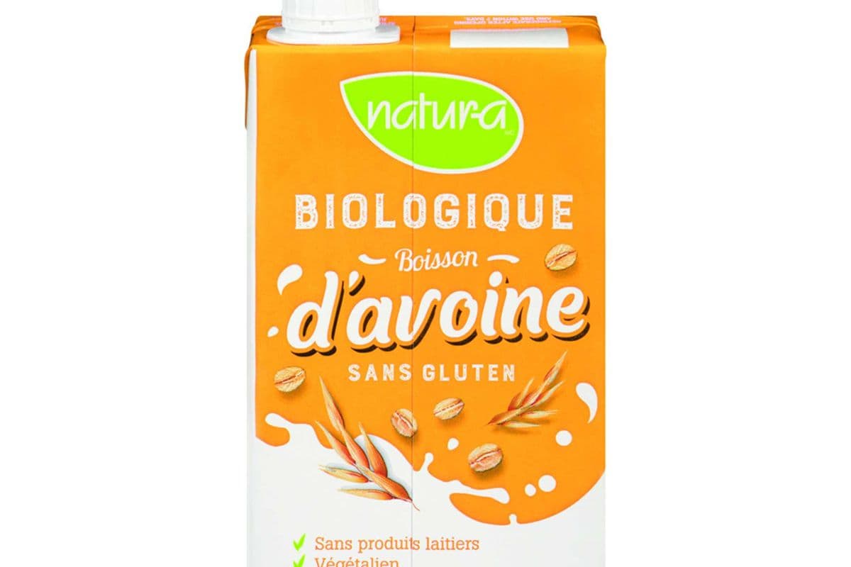 Natura boisson d'avoine sans gluten vanille non sucrée (946 ml)