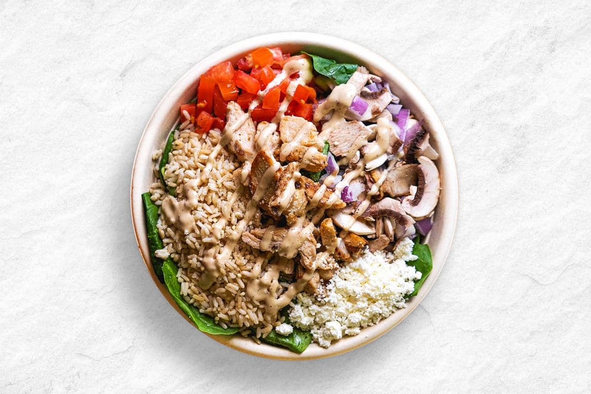 Small - Chicken Bruschetta Rice Bowl (380 Cals)