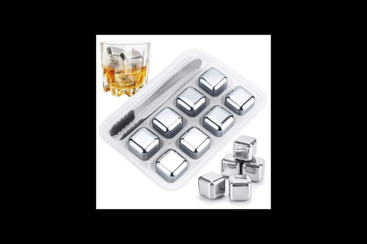 Stainless Steel Whiskey Stones or Ice Cubes (365GRAMS)