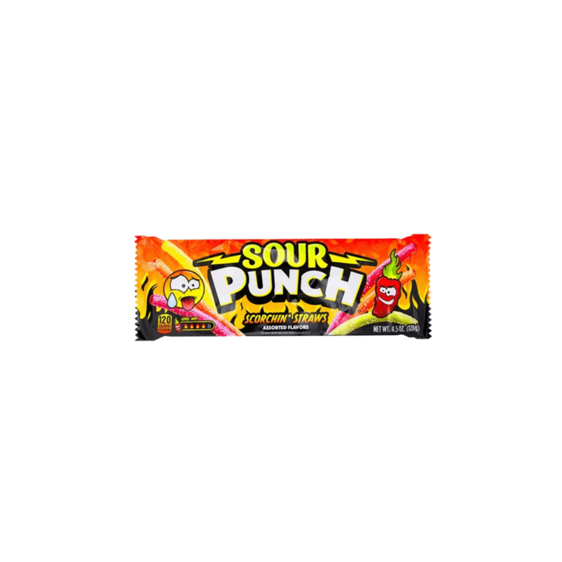 Sour Punch Scorching Straws - USA (4.5oz)