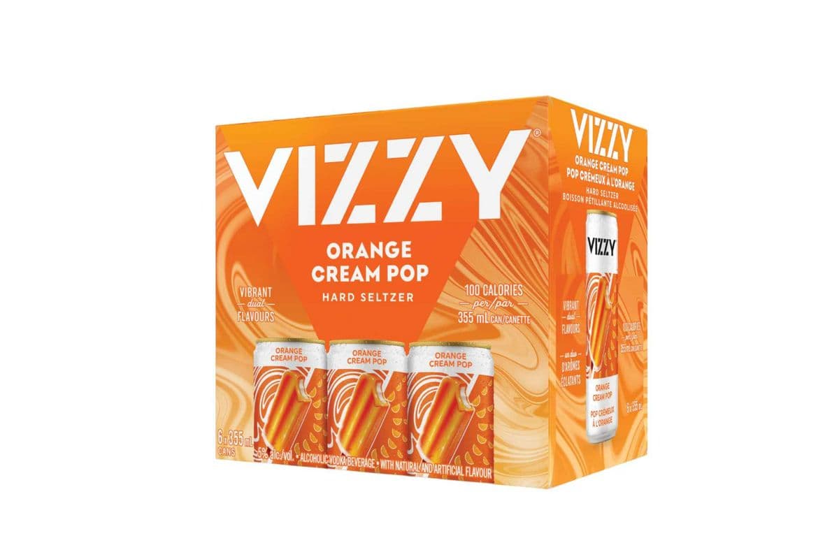 Vizzy Orange Cream Pop (6 x 355 ml Cans)