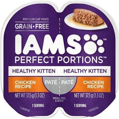 IAMS Perfect Portions Healthy Kitten Pate Chicken Recipe 2.6oz