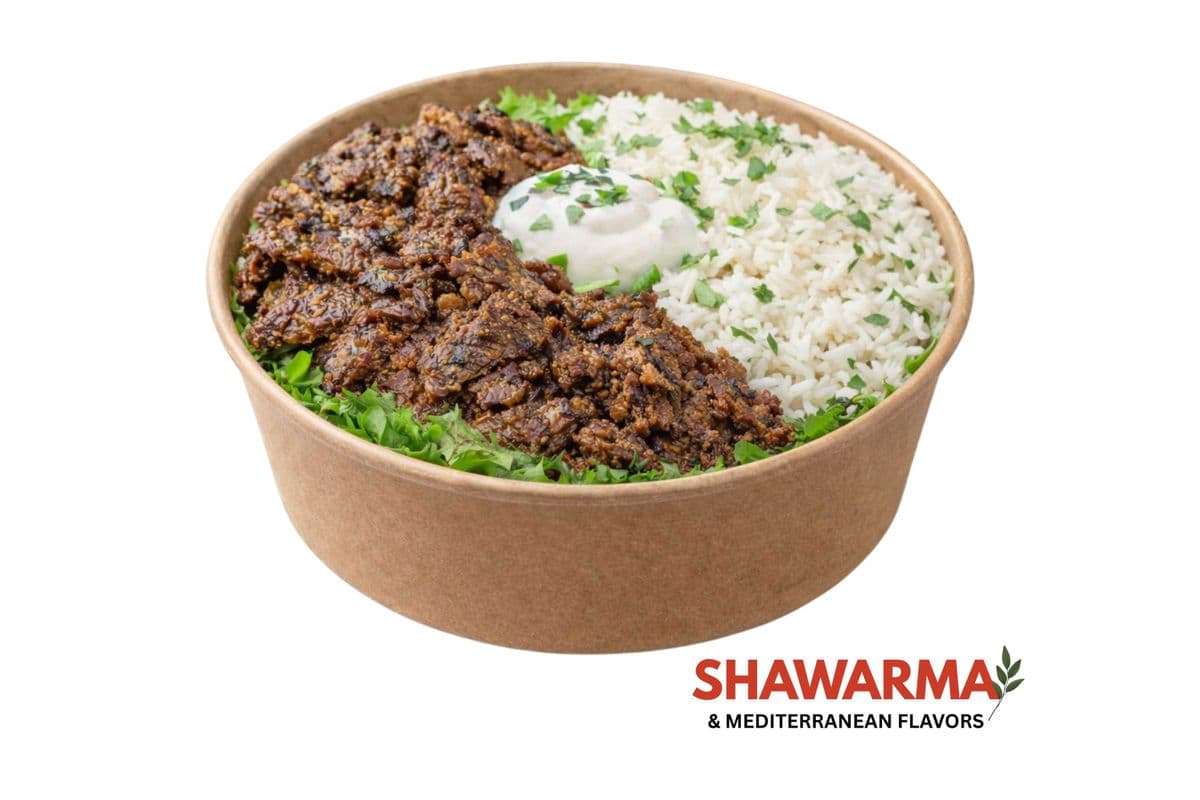 Beef Shawarma Rice Salad Bowl