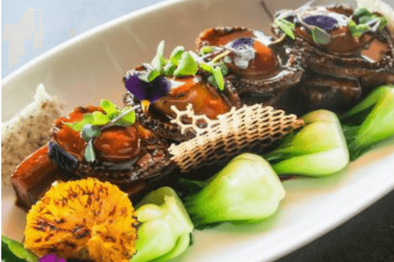 Slow Braised Pork Belly and Organic Abalone (文火慢炖鲍鱼红烧肉)