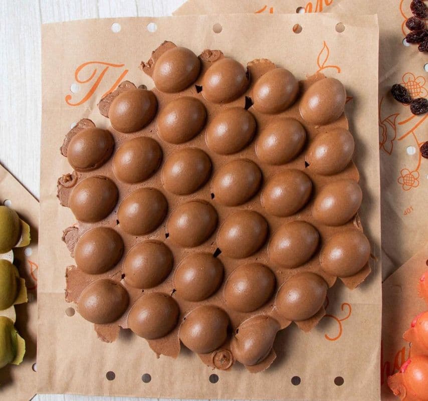 Chocolate Flavour Egg Waffle