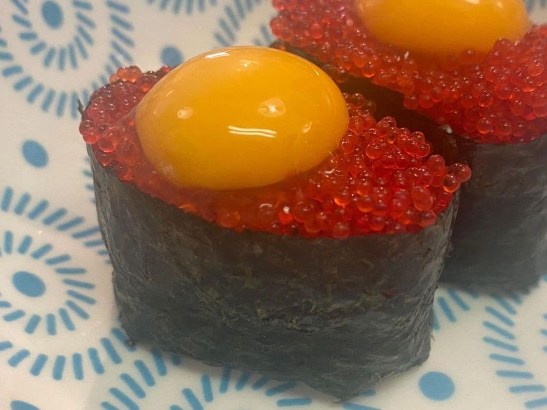 Tobiko with Quail Egg