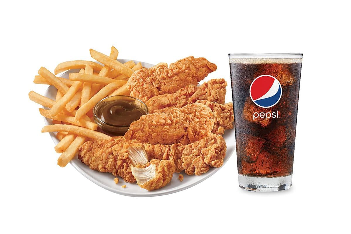 Six-Piece Chicken Strip Basket with Drink