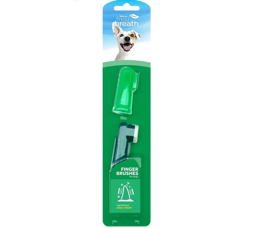 Tropiclean Fresh Breath Finger Brushes Dog 2 Piece