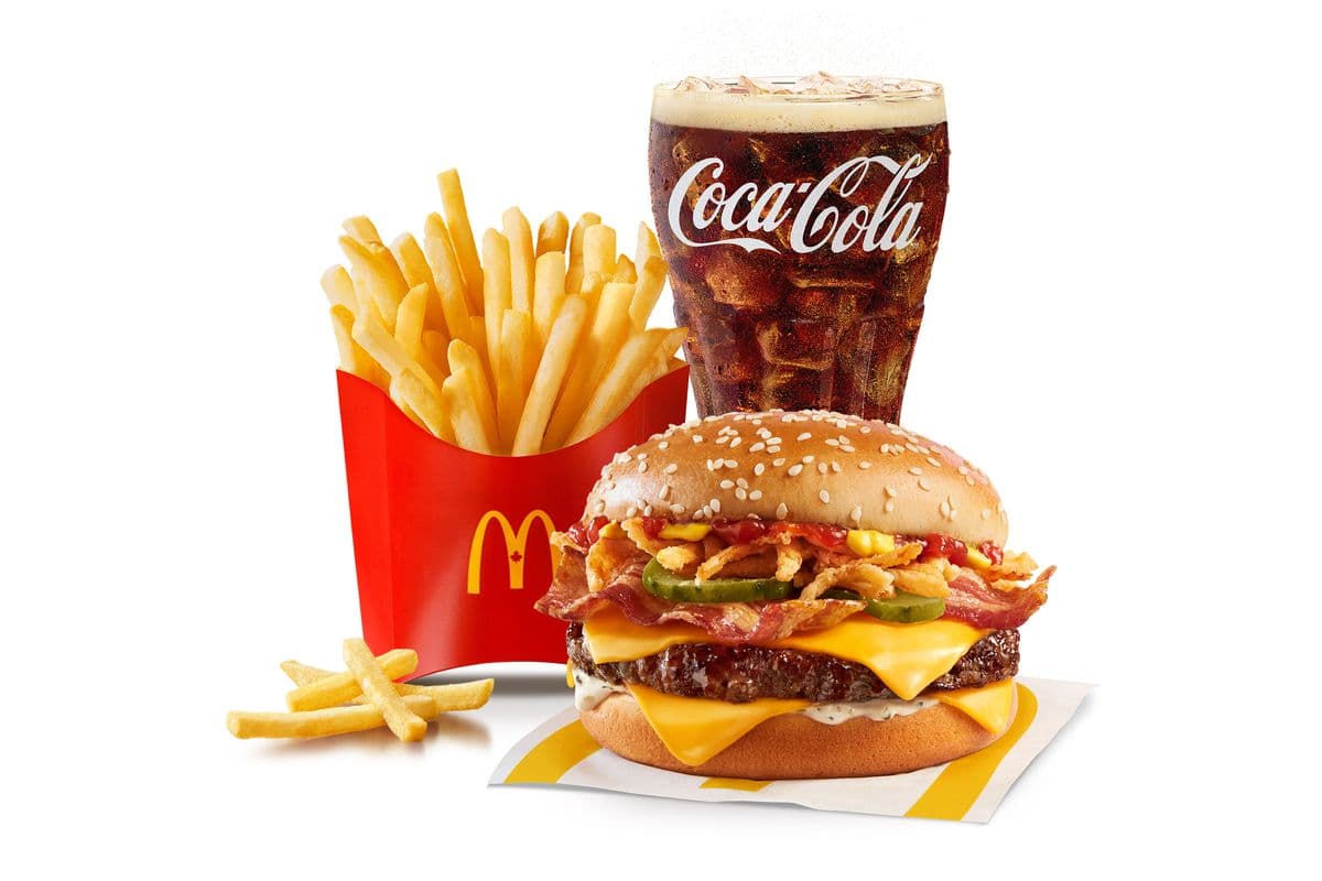 Creamy Parmesan & Bacon Quarter Pounder Extra Value Meal [1020-1230 Cals]