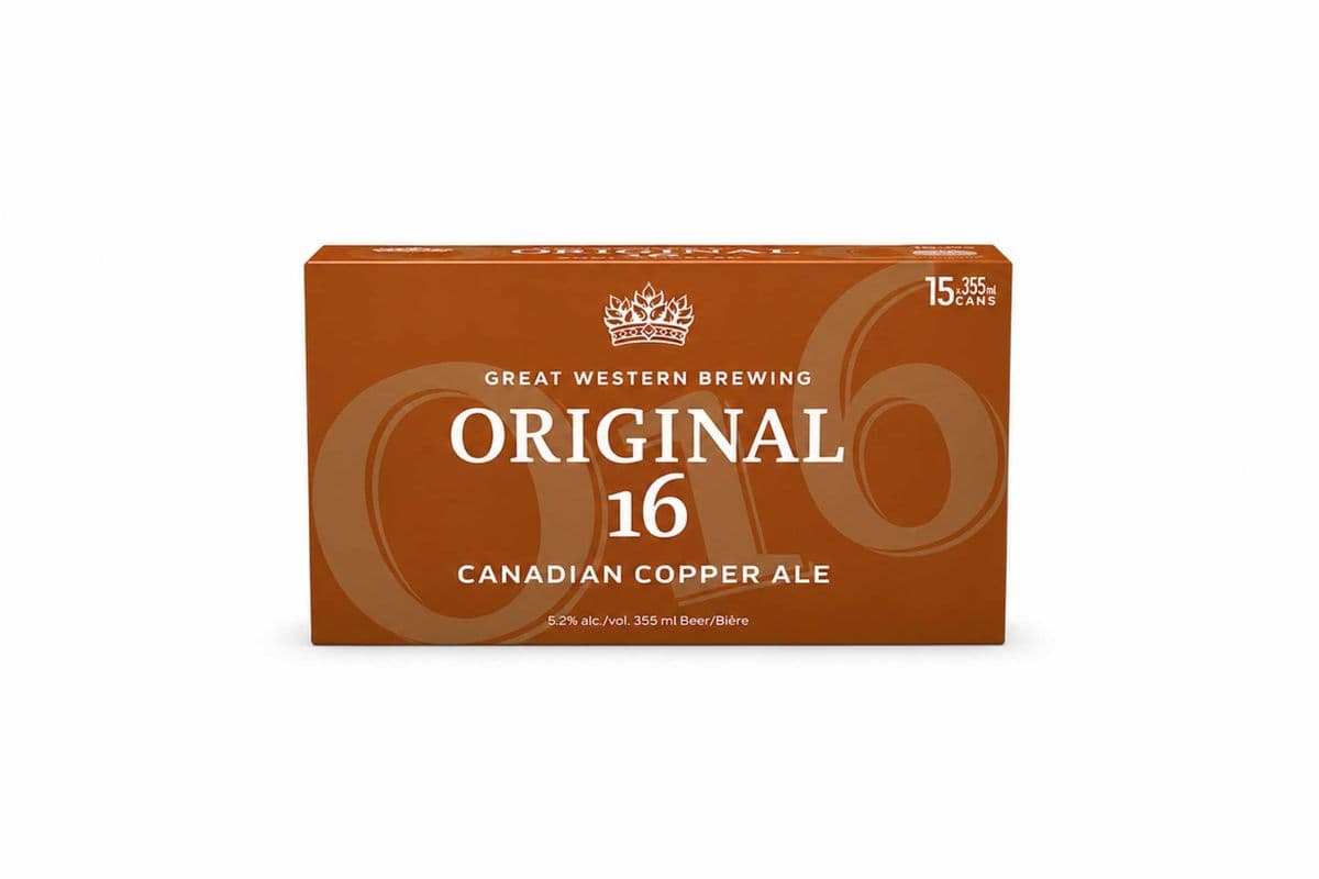 Great Western Original 16 Canadian Copper Ale (15 x 355ml Cans)