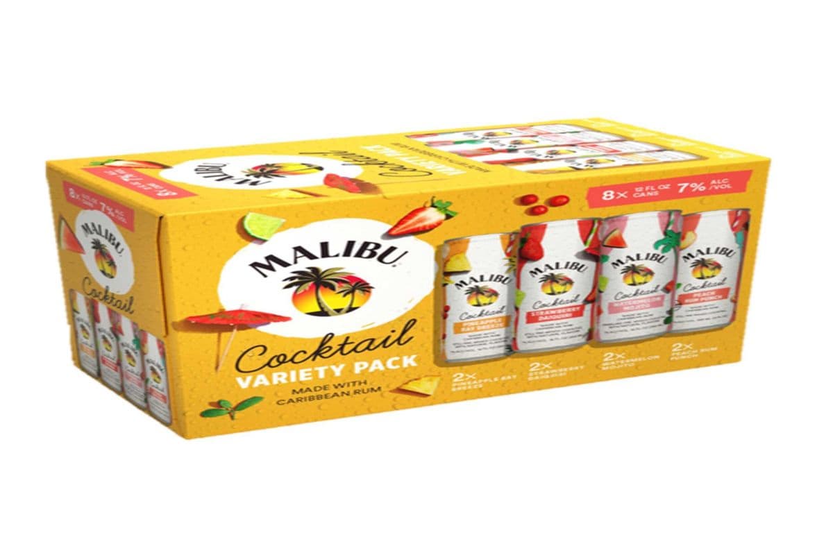 Malibu Cocktail Variety Pack (1 x 8 X 355 mL)