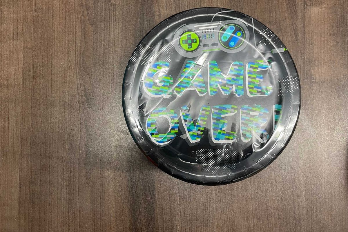 Plate Gamer Bday 9" 8pk